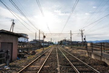 Fototapeta na wymiar Obuse train station