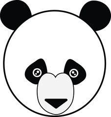 panda bear cartoon vector image