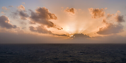 Sunset at sea