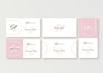 Abstract gift voucher card template. concept cover. Modern set discount coupon or certificate layout.	