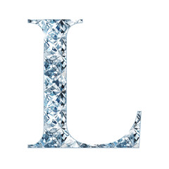 Shining Diamonds Alphabet or Font Set for luxurious and elegant design. Letters in uppercase and lowercase. Part of a set with numbers, punctuation marks and symbols.