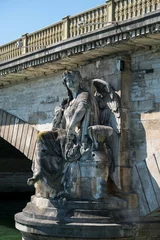 Photo sur Plexiglas Pont Alexandre III Alexander iii bridge in Paris, France