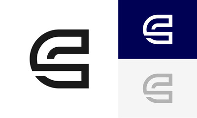 letter C logo initial modern design vector