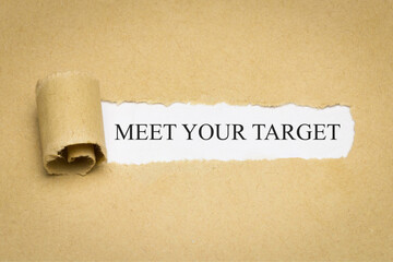 Meet your target