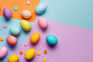 Obraz na płótnie Canvas Easter holiday background. Generative AI