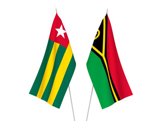 Togolese Republic and Republic of Vanuatu flags