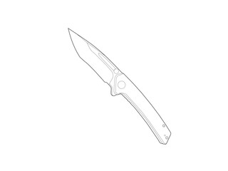 Hunting Knife Stock Photos, Pictures. Unique Designer Knives For Your Home. Fine knife.Fit, Finish, Balance, Design, Accessories. Knife symbol Black and White Stock Photos and Images.