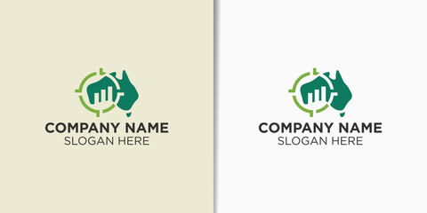 Australia economy logo vector, business logo template