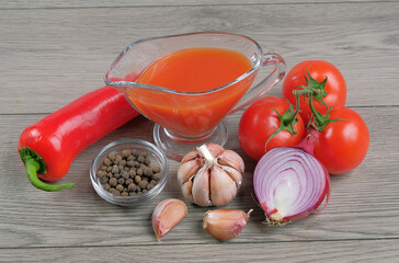 Ingredients for hot sauce