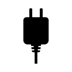 Electric plug vector icon illustration