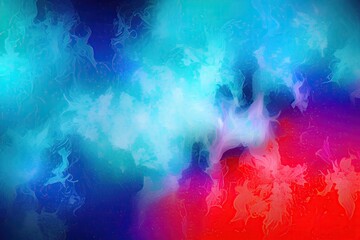 Abstract colourful background, representing fire and ice, AI generated illustration