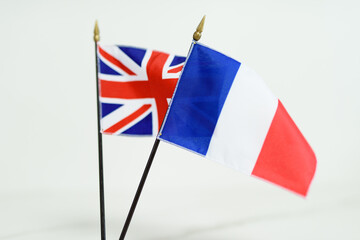 A national flag with a symbol of the country