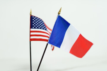 A national flag with a symbol of the country