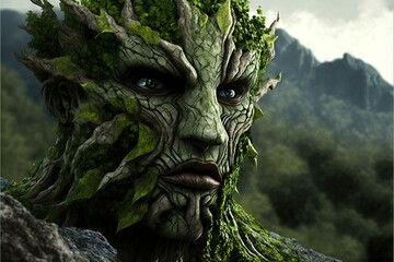 Earth elemental created with Generative AI 