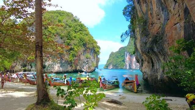 Amazing view from the island in Thailand.