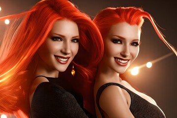 Naklejka premium Woman generative AI