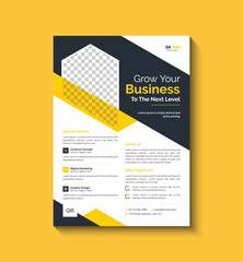 Creative Modern and Minimal Corporate Business Event Flyer Design Template