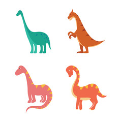 Dinosaur Cartoon flat design