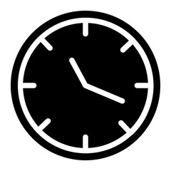 clock glyph icon