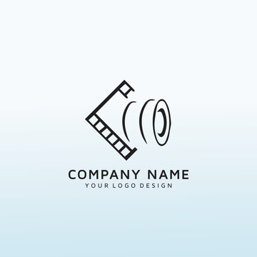 photography vector logo design idea