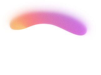 Grainy Gradient Textured Blob Shapes. Abstract Transparent PNG element. Trendy design resources, Purple orange and yellow. Modern design trends.

