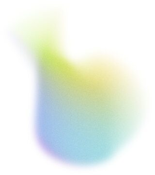 Grainy Gradient Textured Blob Shapes. Abstract Transparent PNG element. Trendy design resources, Purple orange and yellow. Modern design trends.
