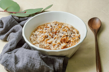 nurungji bap, Korean style scorched rice food