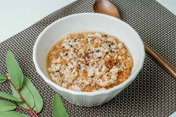 nurungji bap, Korean style scorched rice food