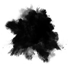 abstract powder splatted background. Black powder explosion on transparent background.
Colored...