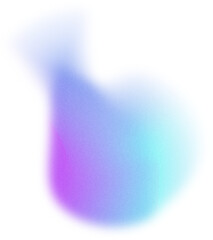 Grainy Gradient Textured Blob Shapes. Abstract Transparent PNG element. Trendy design resources, Purple orange and yellow. Modern design trends.
