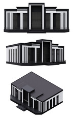 3d Office Building isolated