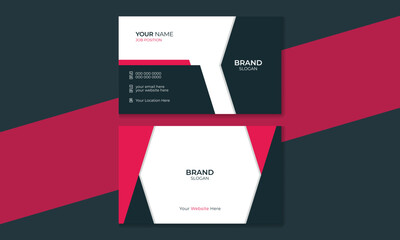 Modern Abstract Business Card Design Template | Stylish Business Card Layout