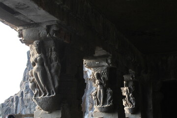 Ellora caves sculpture Maharashtra India