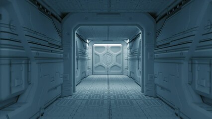 Fantasy ship corridor