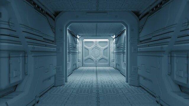 Fantasy ship corridor