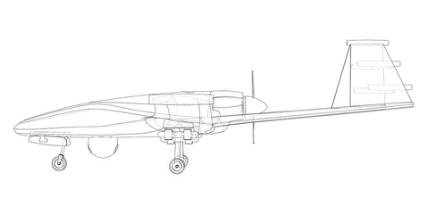 Fototapeta na wymiar Military Predator Drone