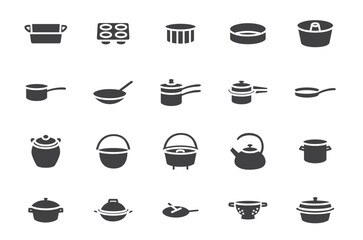 Set of kitchenware Icons