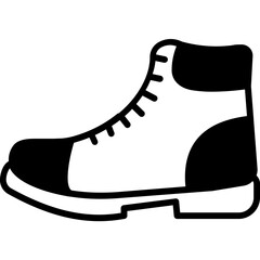 Ankle boot Vector Icon fully editable

