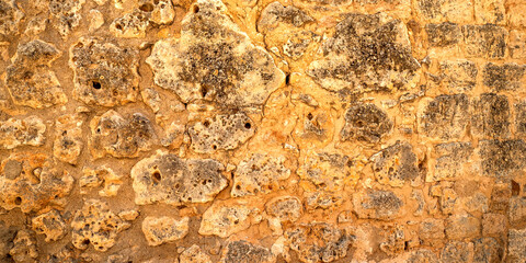 Natural Stone Wall Textured Background