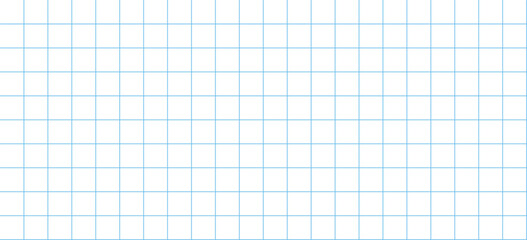 Blue graph paper grid background. Seamless pattern math paper texture. Desigh for rchitect plan, school project. Vector illustration