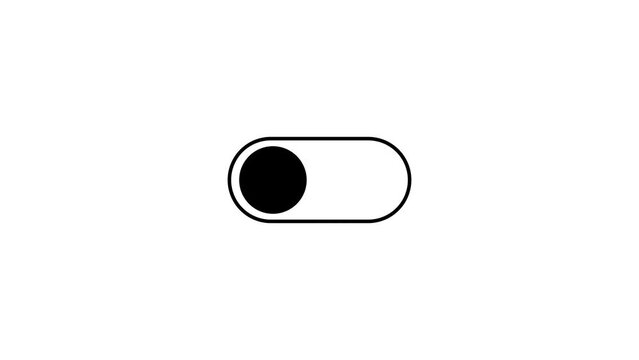 Light mode and dark mode switching button animation 4k seamless loop. Modern minimalist dark mode on button animation