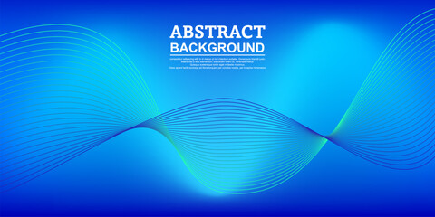 abstract background with line art, with shades of future coloring, blue gradation color, and blending lines.