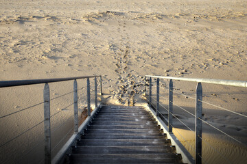 Stairway to beach