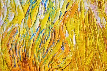 Colorful abstract oil painting art background. Texture of canvas and oil.