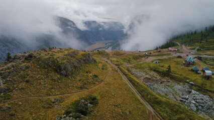 landscape with clouds