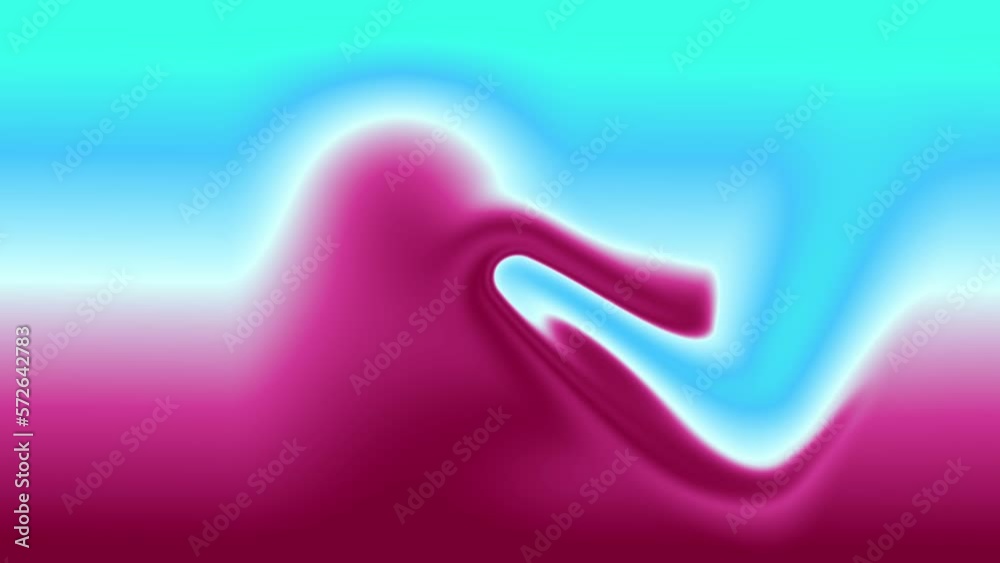 Wall mural liquid wave background abstract motion background. seamless loop. video animation.