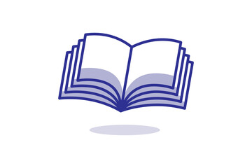 Illustration of a book cartoon vector white background