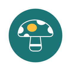 Fungi Vector Icon fully editable

