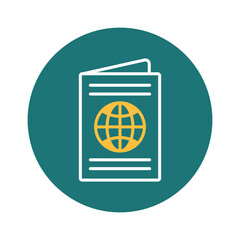 Identity pass Vector Icon fully editable

