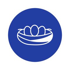 Egg basket Vector Icon fully editable

